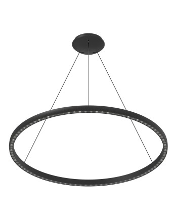 RIUMAR * COLGANTE LED 60+20W D.92CM 3000K NEGRO